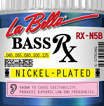 Фото:La Bella RX-N5B RX – Nickel Комплект струн для 5-струнной бас-гитары, никелированные, 45-125