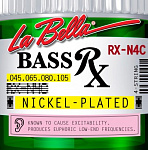 Фото:La Bella RX-N4C RX – Nickel Комплект струн для бас-гитары, никелированные, 45-105