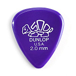 Фото:Dunlop 41R2.0 Delrin Медиаторы 2,0 мм упаковка 72 шт.