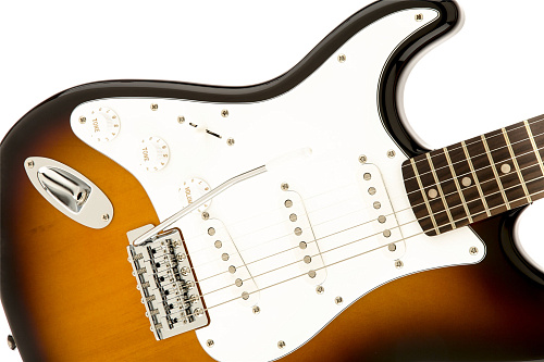FENDER SQUIER AFFINITY STRATOCASTER LEFT HANDED LRL BROWN SUNBURST Левосторонняя электрогитара