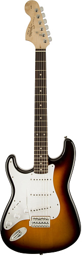 FENDER SQUIER AFFINITY STRATOCASTER LEFT HANDED LRL BROWN SUNBURST Левосторонняя электрогитара