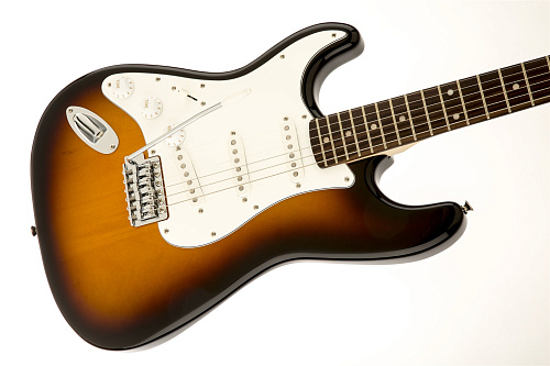 FENDER SQUIER AFFINITY STRATOCASTER LEFT HANDED LRL BROWN SUNBURST Левосторонняя электрогитара