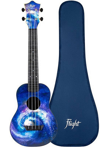 Flight TUC-40 SPACE Укулеле Travel, концерт, с рисунком, пластик