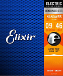 Фото:Elixir 12027 NANOWEB Комплект струн для электрогитары, Custom Light, 9-46