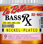 Фото:La Bella RX-N4D RX – Nickel Комплект струн для бас-гитары, 45-105