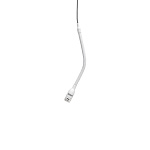 Фото:SHURE MX202W-A/C Миниатюрный театрально-хоровой кардиоидный подвесной микрофон с преампом, цвет белый