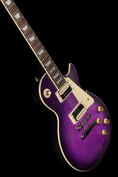 epiphone les paul classic worn purple