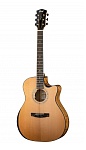Фото:Cort Gold-Edge-NAT Gold Series Электроакустическая гитара, с вырезом, цвет натуральный