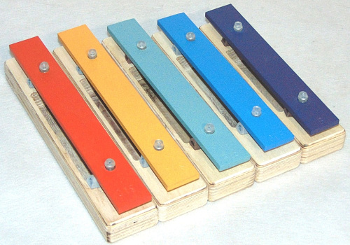 Sinkopa SGBS5-C Металлофон разборный (глокеншпиль) сопрано 5 нот-полутона, цветной