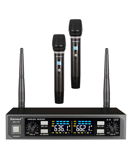 Karsect JRU-730/HT-60C Радиосистема с 2 ручными микрофонами