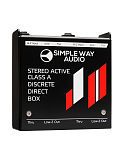 Фото:Simpleway Audio J2mini-steel Дибокс, преобразователь сигнала для гитары, активный, стальной корпус
