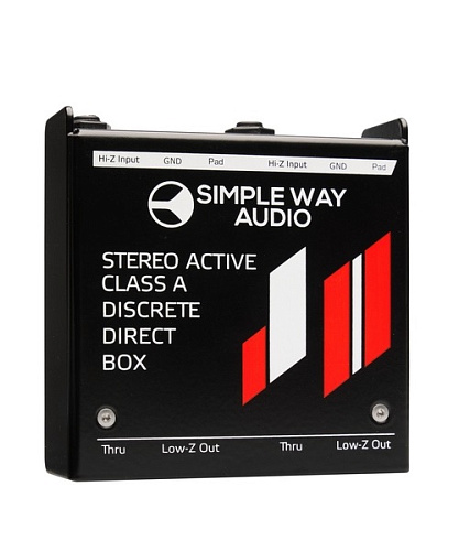 Simpleway Audio J2mini-steel Дибокс, преобразователь сигнала для гитары, активный, стальной корпус