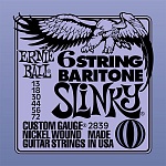 Фото:Ernie Ball P02839 Baritone Slinky Комплект струн для 6-струнной баритон-гитары, 13-72, никель