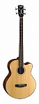 Фото:Cort AB850F-NAT-BAG Acoustic Bass Series Электро-акустическая бас-гитара
