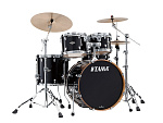 Фото:Tama MBS42S-PBK Starclassic Performer Ударная установка из 4-х барабанов, цвет черный глянцевый