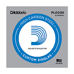 Фото:D'Addario PL0095 Plain Steel Отдельная струна без обмотки, сталь, .0095***