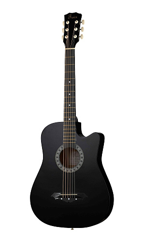 Foix FFG-2038CAP-BK Акустическая гитара+Аксессуары, черная
