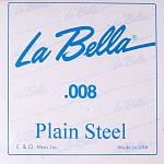 Фото:La Bella PS008 Отдельная стальная струна без оплетки, 008***