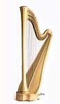 Фото:19003-C19 Арфа педальная, прямая дека, 46 струн, орех, Срок изготовления 3 месяца, Resonance Harps