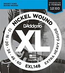 Фото:D'Addario EXL148 XL NICKEL WOUND Струны для электрогитары, 12-60