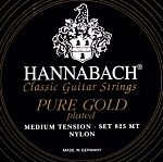 Фото:Hannabach 825MT Black PURE GOLD Комплект струн для классической гитары нейлон/позолоченные