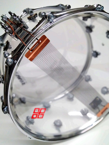 Мастерская Бехтеревых MBAp-m-1408-10 Малый барабан 14x8", акрил с металлическим ободом, прозрачный