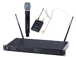 Фото:LAudio 6000-UV Беспроводная микрофонная система, ручной передатчик и головной микрофон