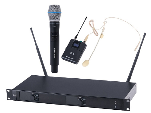 LAudio 6000-UV Беспроводная микрофонная система, ручной передатчик и головной микрофон