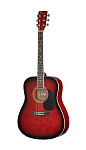 Фото:Caraya F630-RDS Акустическая гитара, красный санберст