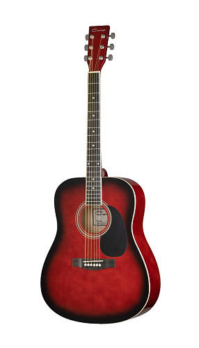 Caraya F630-RDS Акустическая гитара, красный санберст