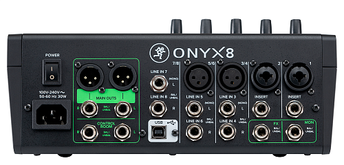Mackie ONYX8 8-канальный микшер с поканальной записью, процессором эффектов и USB