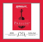 Фото:D'Addario J1010-4/4M PRELUDE Комплект струн для виолончели