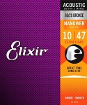 Фото:Elixir 11002 Nanoweb Комплект струн для акустической гитары, Extra Light, бронза 80/20, 10-47
