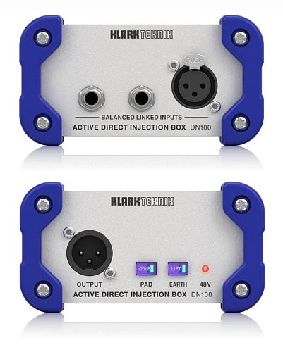 Klark Teknik DN100 V2 Одноканальный активный Di-box с трансформаторной развязкой