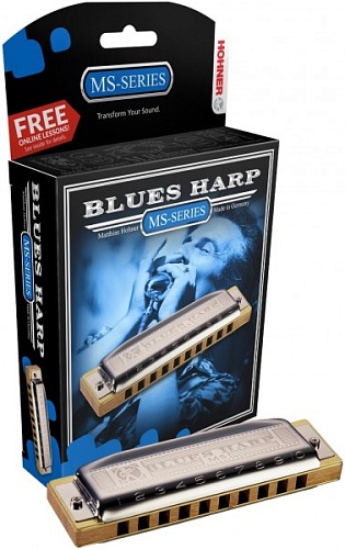 HOHNER Blues Harp 532/20 MS F (M533066X). Диатоническая губная гармошка. Доступ на 30 дней к бесплатным урокам