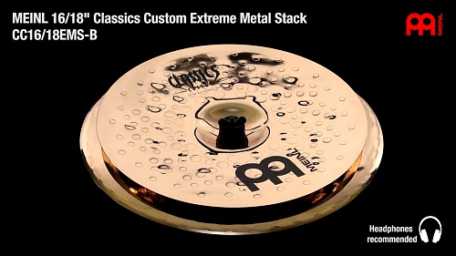Meinl CC16/18EMS-B Classics Custom Extreme Metal Stack 16"+18"  