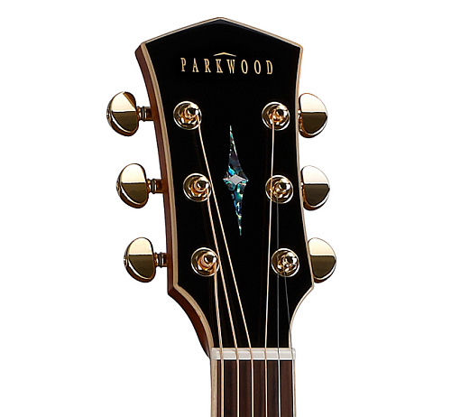 Parkwood P860ADK-WCASE-NAT Электроакустическая гитара, с вырезом, с футляром, массив ели