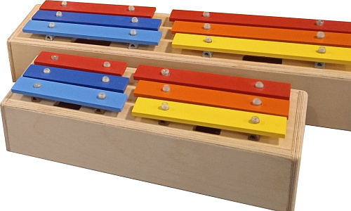 Sinkopa SGSP-C Колокольчики (глокеншпиль) сопрано, пентатоника 6 нот, цветные, резонаторный корпус