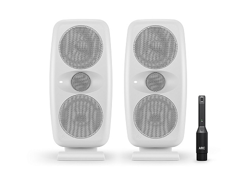 IK Multimedia iLoud-MTM-MKII-Pair-WH Студийный монитор, пара, 200 Вт, микрофон ARC, белые