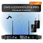 Фото:Октава OWS-U2200D01L01-B-PRO Двухканальная радиосистема с 2-мя поясными передатчиками OWS-U1200TB, головным OWS-D01 и петличным OWS-L01 (суперкардиоида черн) микрофонами (диапазон В:512-562 МГц)