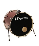 Фото:LDrums 5001012-2016 Бас-барабан 20" x 16", красный