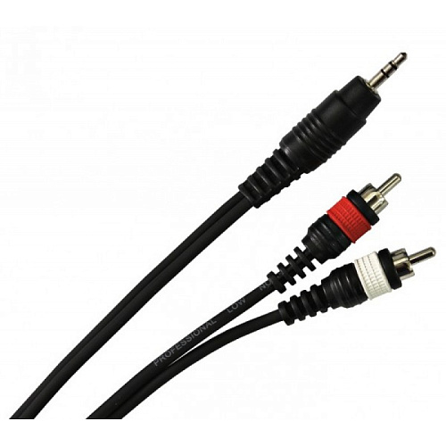 STANDS & CABLES YC-028-3 Аудио кабель мини-Jack 3,5 мм стерео - 2xRCA, 3 м