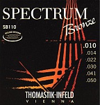Фото:Thomastik SB110 Spectrum Bronze Комплект струн для акустической гитары, сталь/бронза, 010-050
