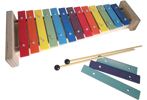 Sinkopa SGA1-C Колокольчики (глокеншпиль) альт диатоника, 13 нот +3 дополнительных, цветной