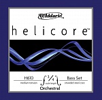 Фото:D'Addario H610-3/4M Helicore Orchestral Комплект струн для контрабаса размером 3/4, среднее натяж