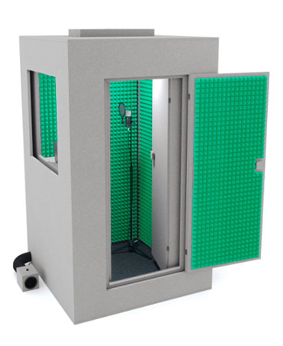 IzoCab Izoroom-standart-plus Звукоизоляционная кабина, цвет графит/зеленый