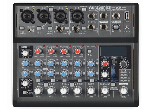 AuraSonics K8 Компактный микшерный пульт