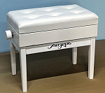 Фото:Мозеръ BPM-55/WH Банкетка для пианино или рояля деревянная, белая