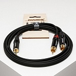 Фото:SHNOOR MJ2RCA-1m Y-кабель миниджек - 2 RCA с литым копусом и позолоченными контактами, 1м