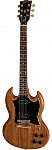 Фото:Gibson SG Tribute Natural Walnut Электрогитара, цвет натуральный, чехол